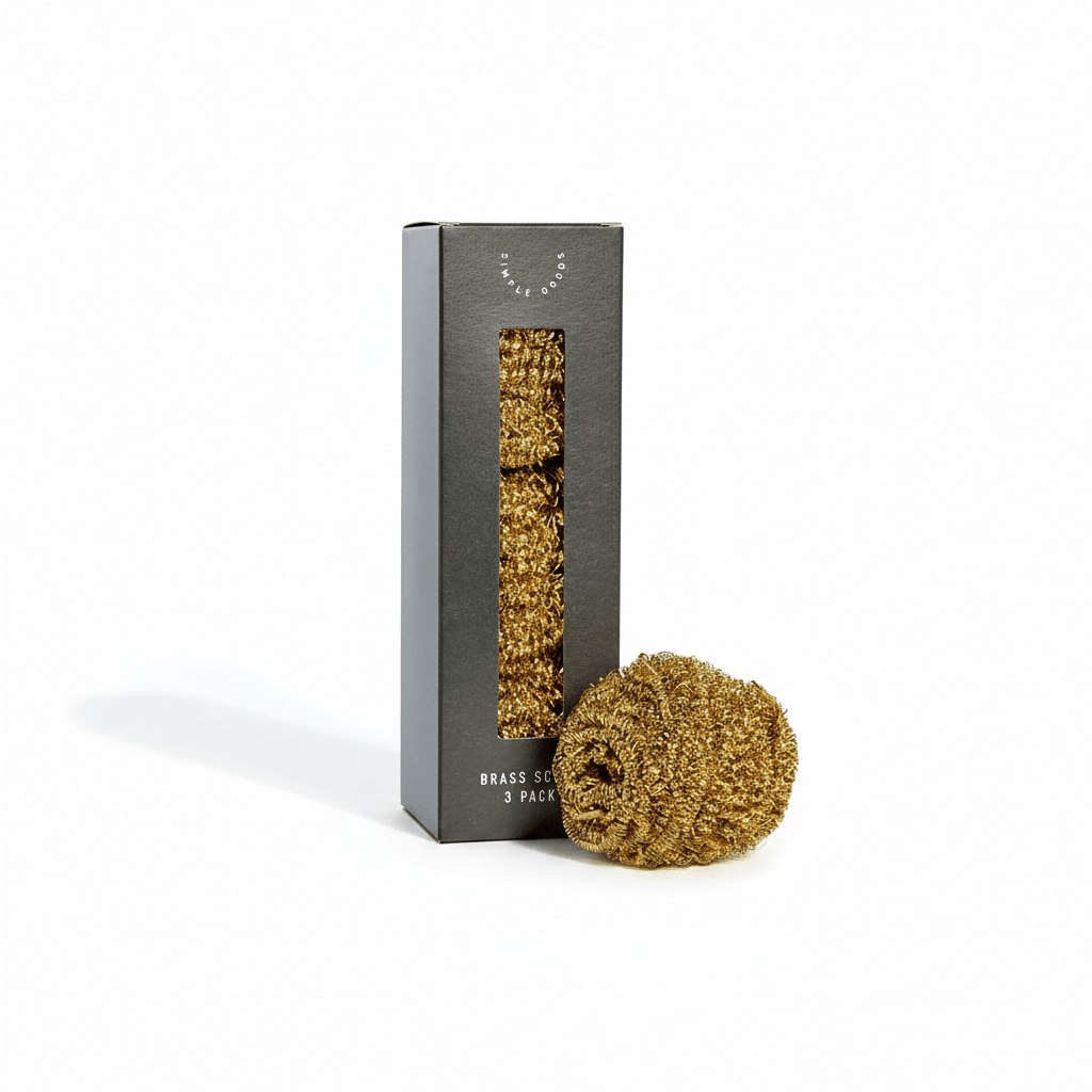3 - pk Brass Oppvaskskrubb - Lindas Dekor