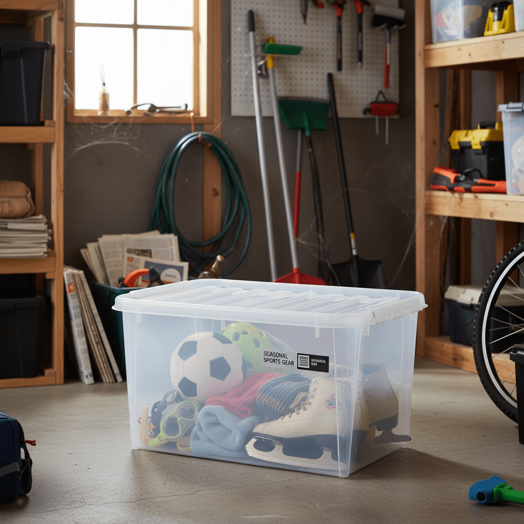 SmartStore™ Classic oppbevaringsboks med lokk 70 L - Lindas Dekor