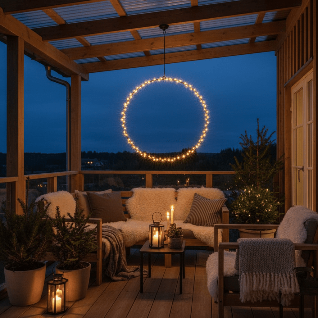 LED ring til oppheng sort metall 55 cm - Lindas Dekor Lysring