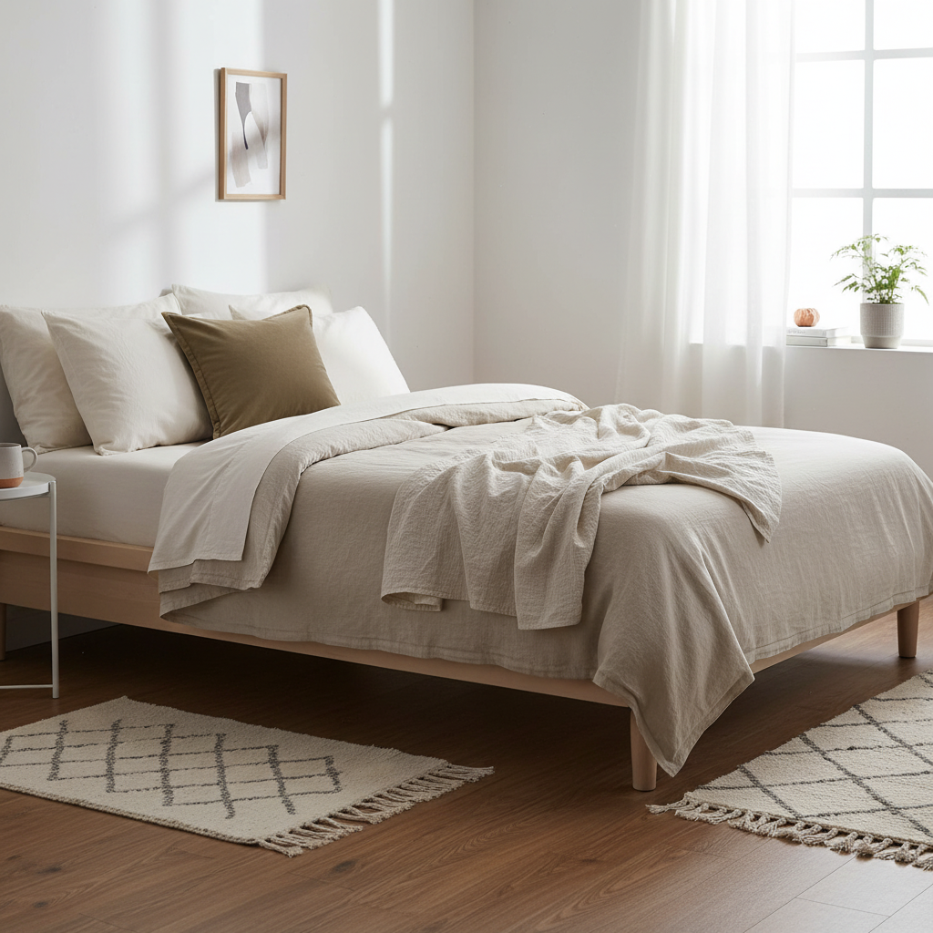 Dekorativt putetrekk 50 x 50 cm i varm brun tone