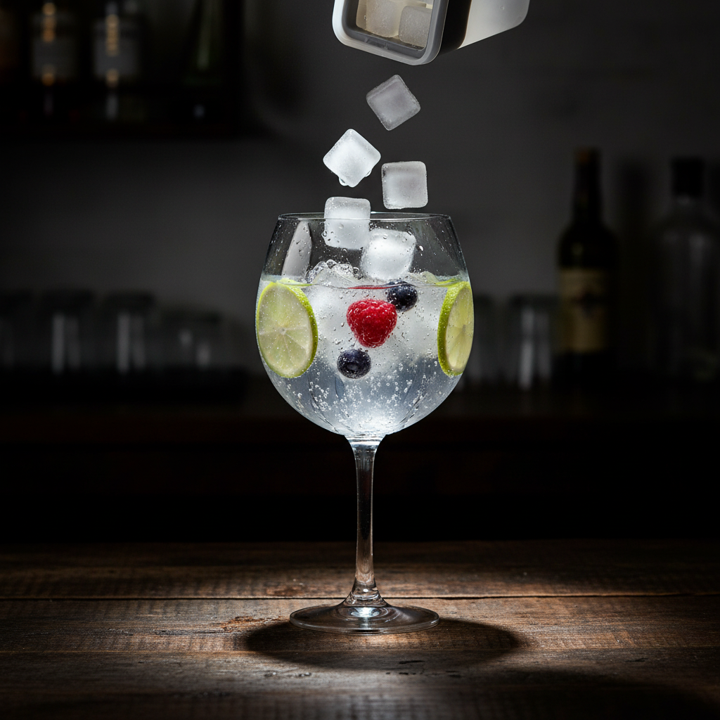 detalj av silikonform med isbiter