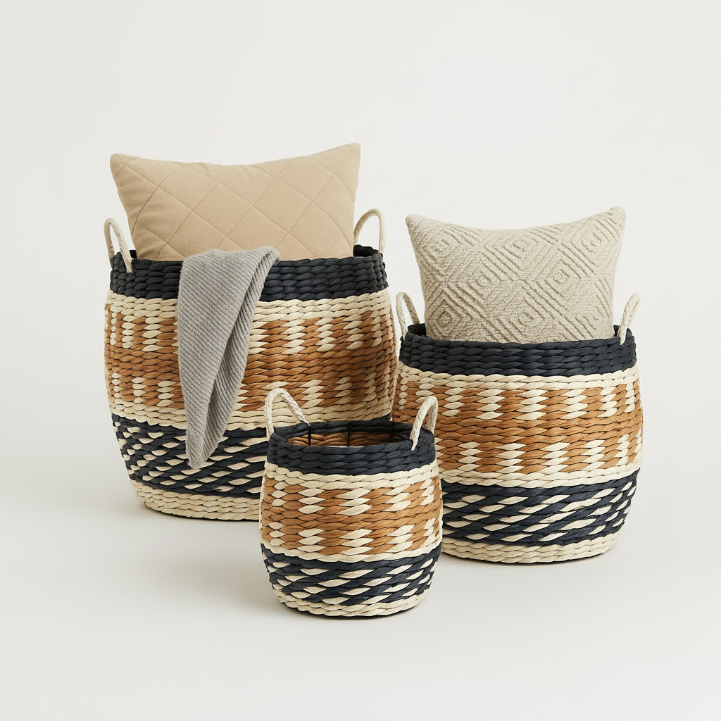 Nydelig sett med flettede kurver i sjøgress.