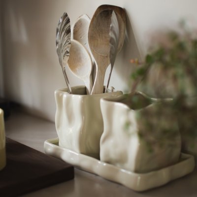 Dekorative urtepotter til basilikum, timian, rosmarin og mynte