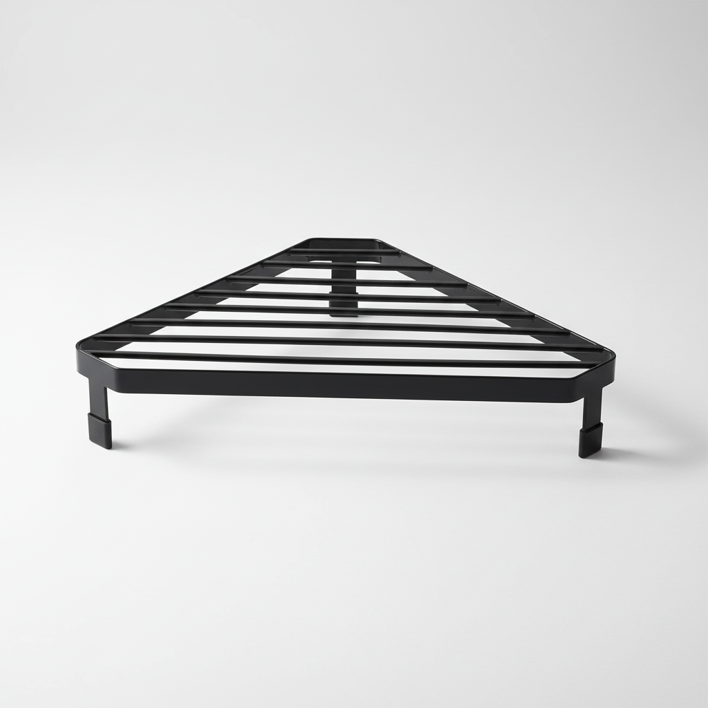 Hjørnestativ til komfyr i svart med plass til gryte og panne