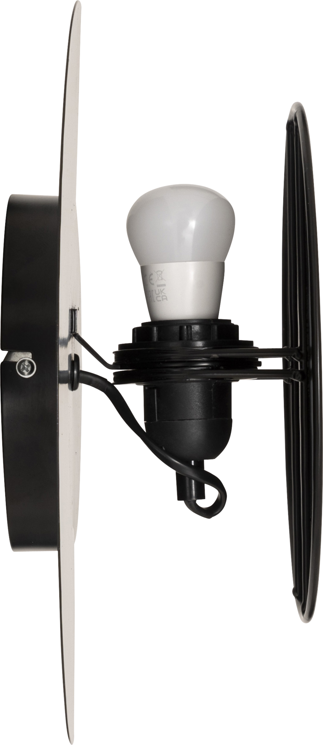 Reversibel vegglampe Mysti sort 30,5 cm – produktbilde 3