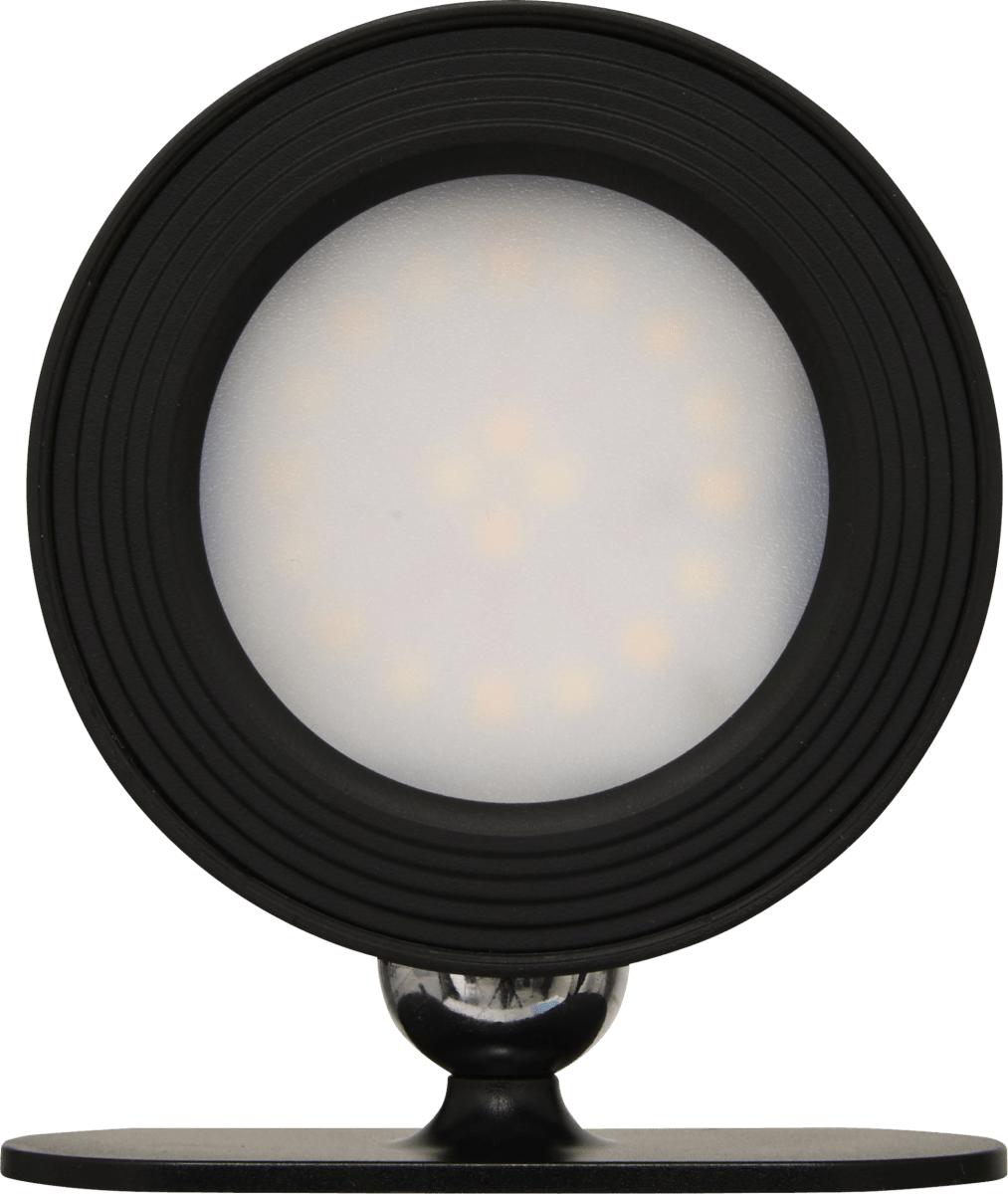 Oppladbar magnetisk LED-vegglampe sort 8 cm – produktbilde 3