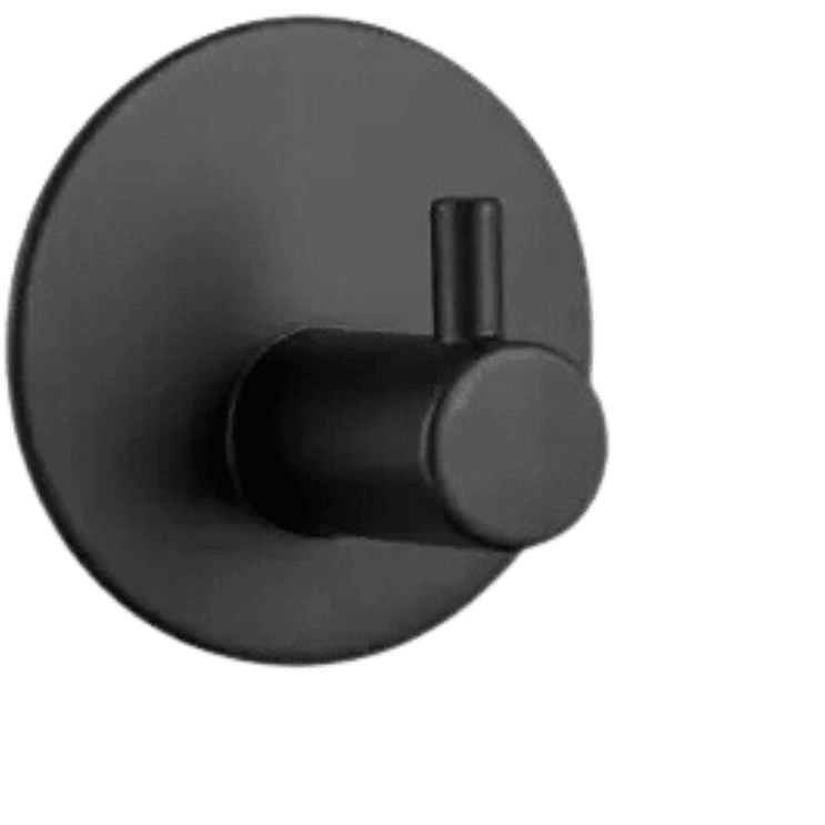 4-pack självklibbig knagg, svart matt - Lindas Dekor