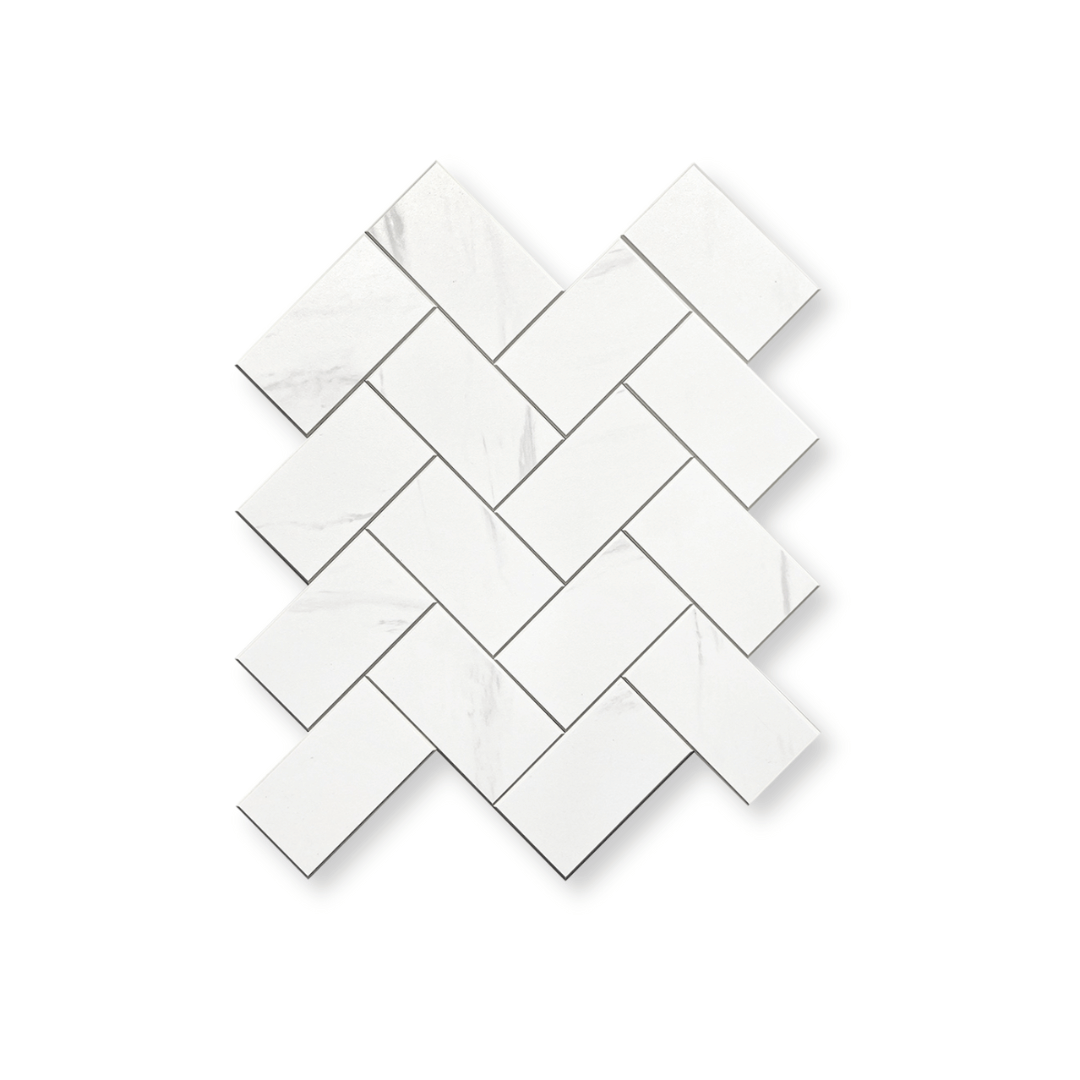 Vareprøve: Stein Fiskeben Marmor selvklebende veggfliser