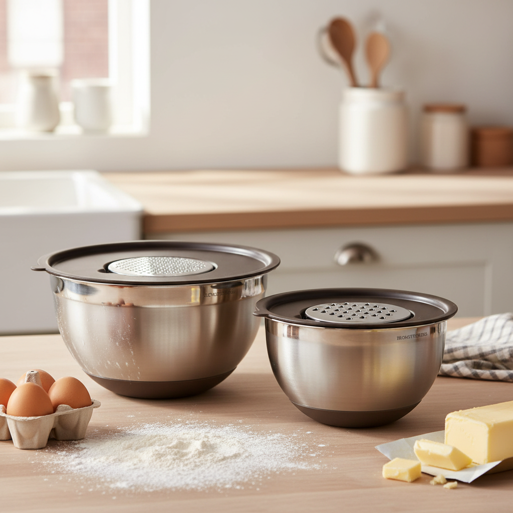 bakebolle med silikonbunn for stabilitet