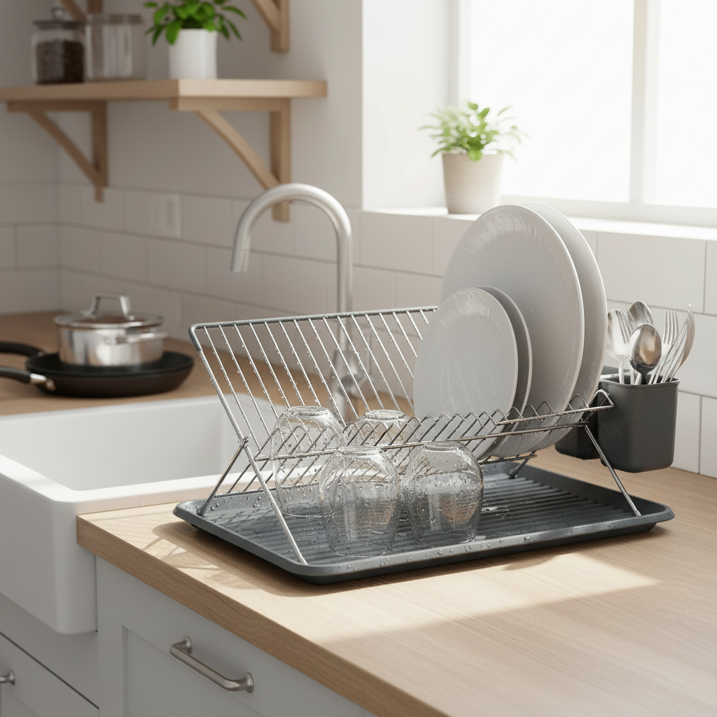 moderne oppvaskstativ til små og mellomstore kjøkken
