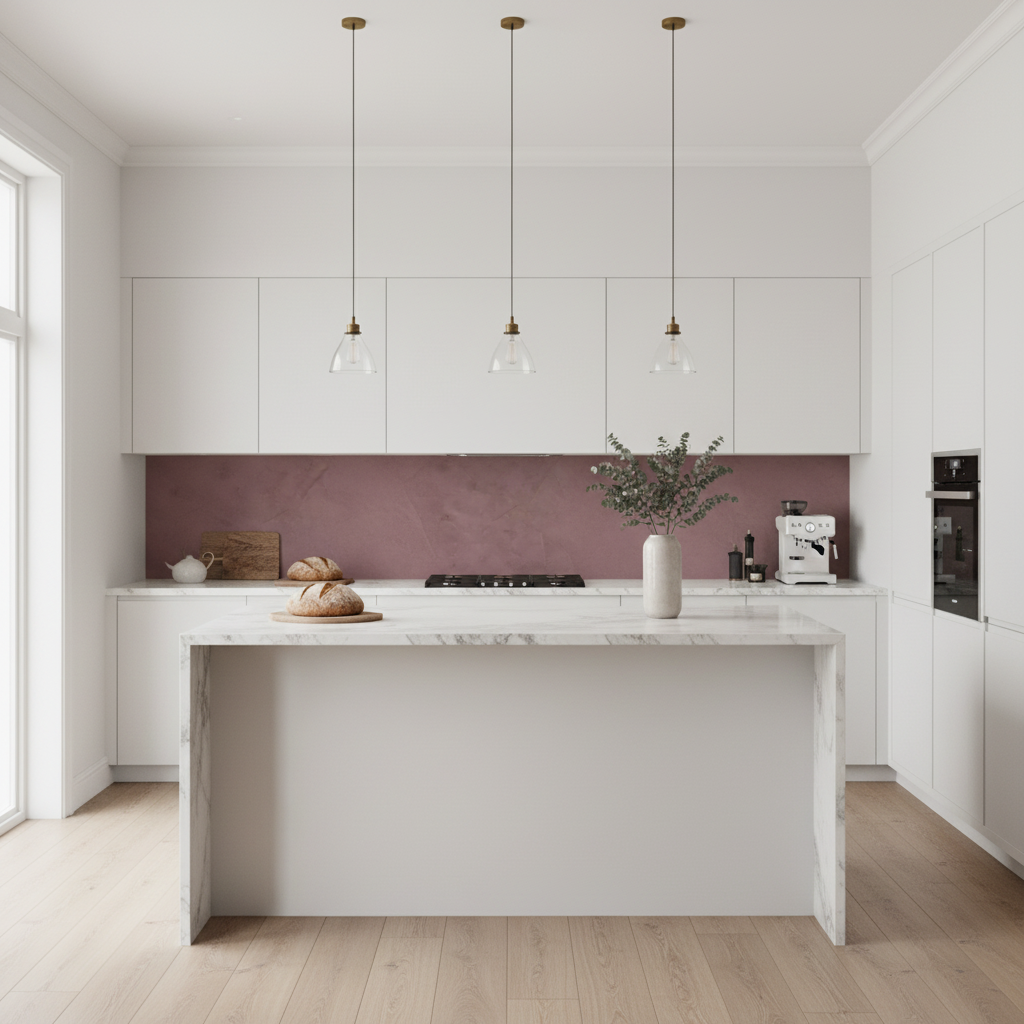 8-pk Skifer Rosa selvklebende fliser