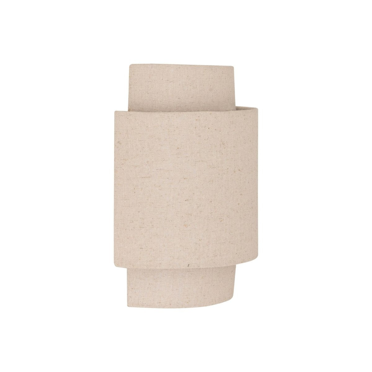 Vegglampe Nahel i beige lin 27 cm
