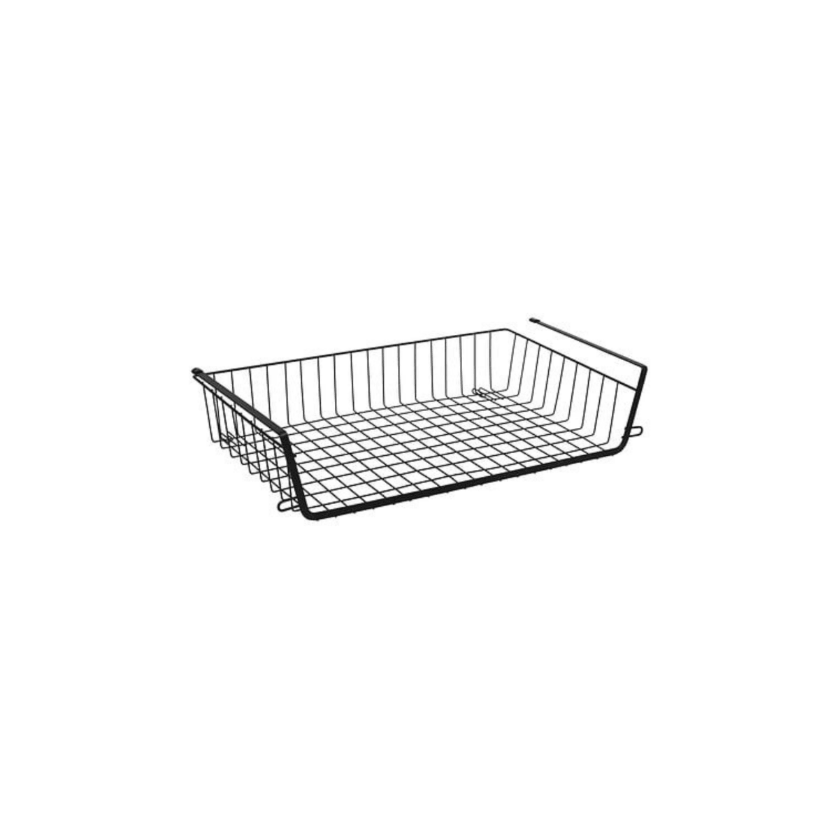 Hengekurv til hylle i metall sort 51,5 x 30 x 11,5 cm