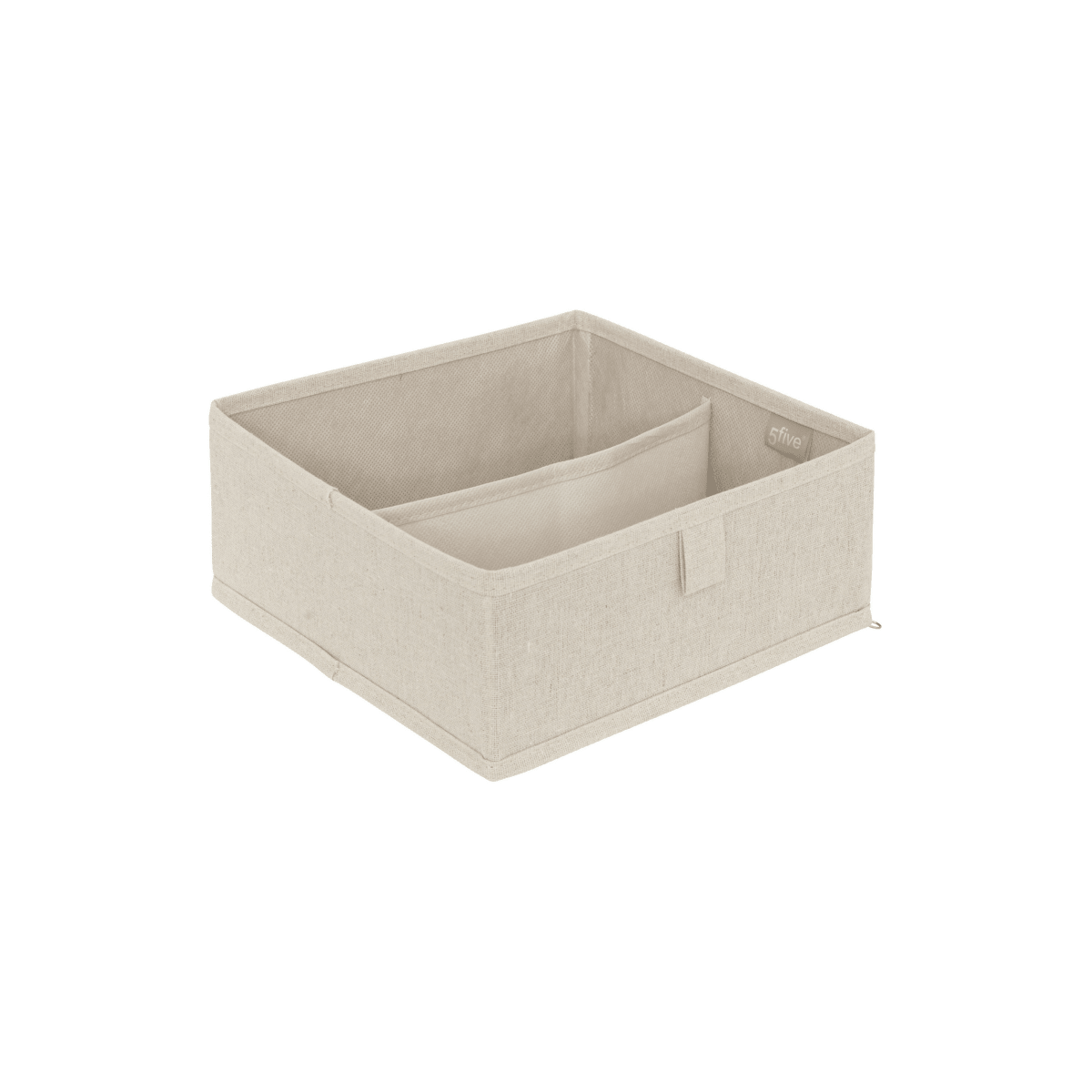 Skuffeorganiser med 2 rom beige 24 x 25 cm - Lindas Dekor Skuffeinnsats