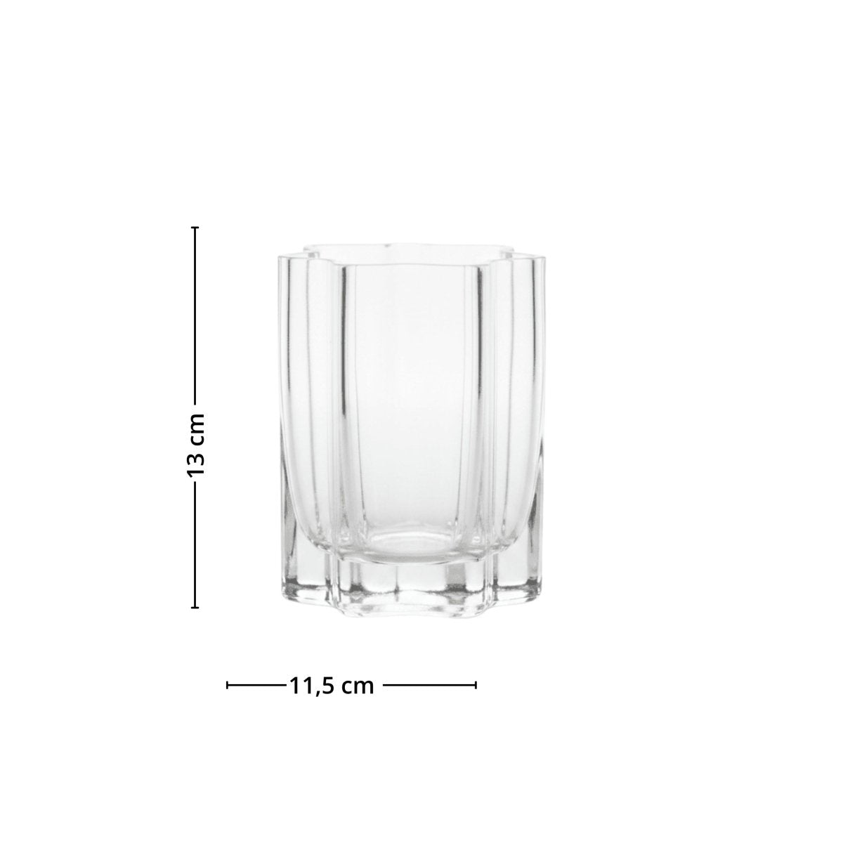 Produktbild av Filter Glass Candle ljushåll i klart glas med diameter 11,5 cm och höjd 13 cm.