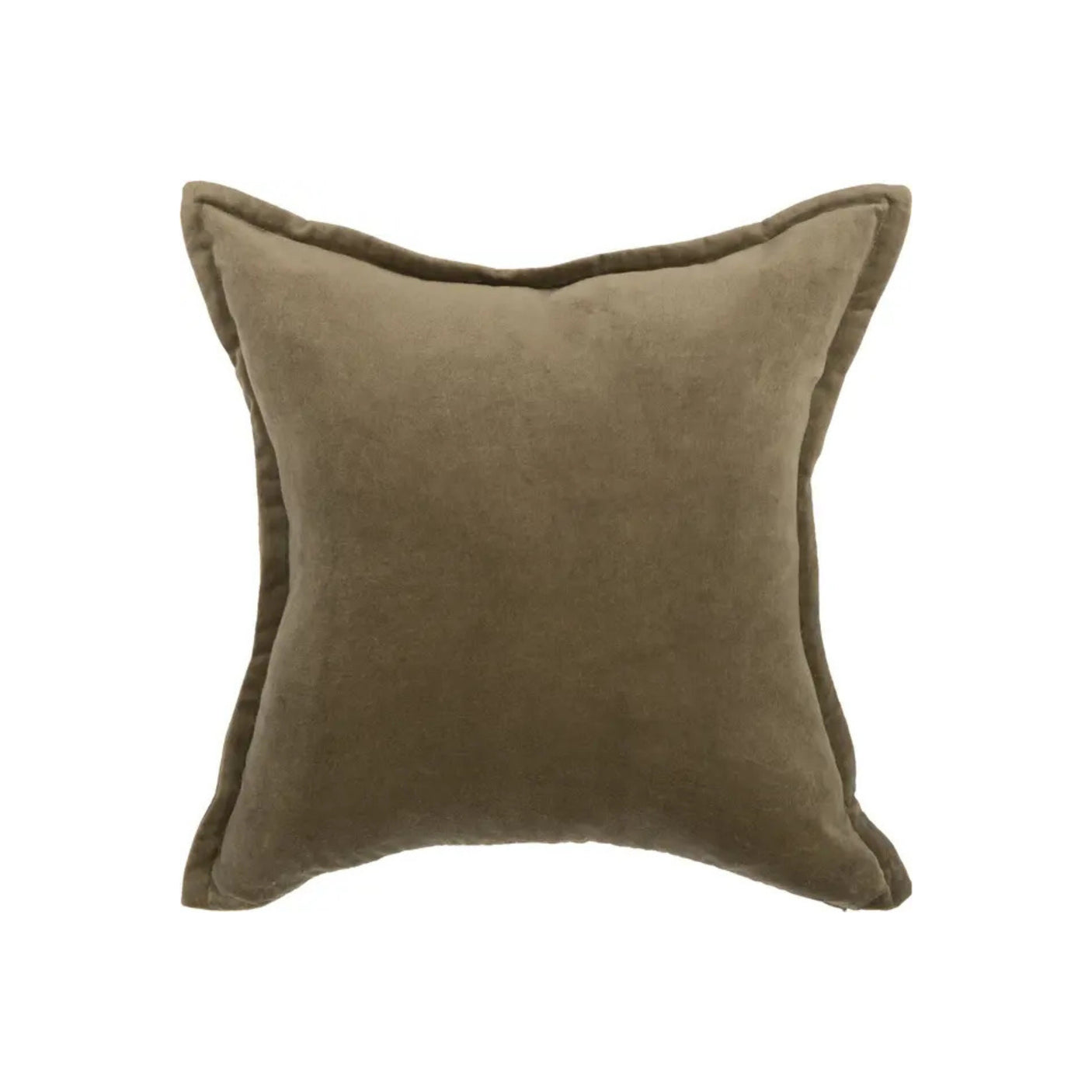 Halvor Bakke putetrekk i brun bomullsvelour 50 x 50 cm