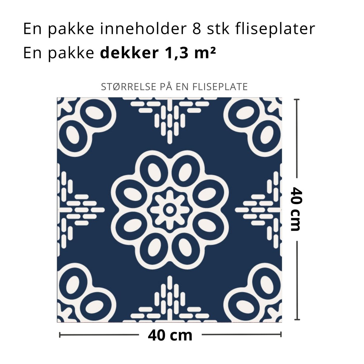 8 - pk Lya selvklebende fliser - Lindas Dekor