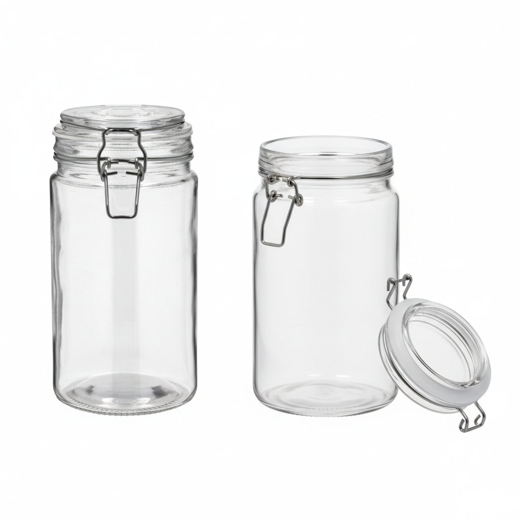 detaljbilde av patentlokk med metallklemme