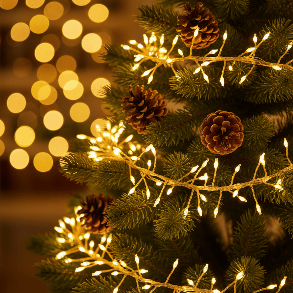 Nydelige varme lys, perfekt til juletreet.