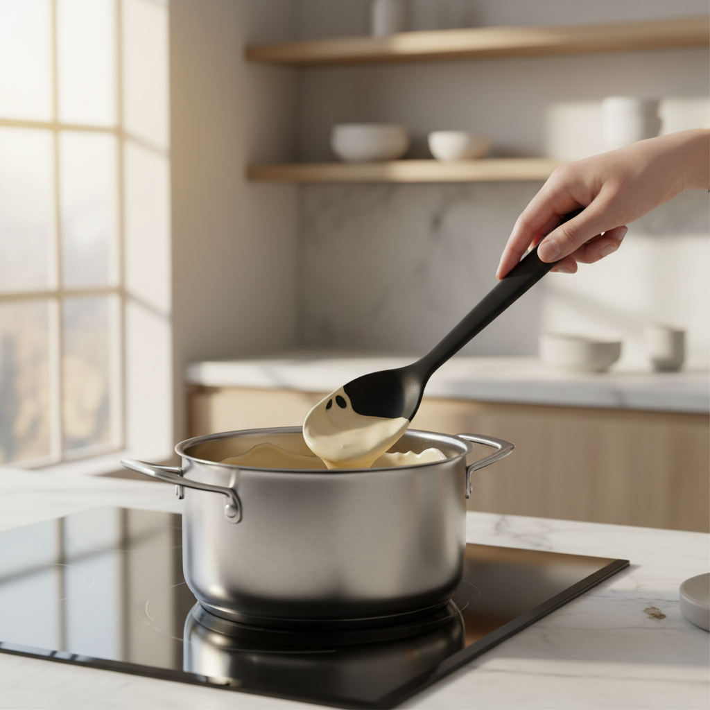 Fleksibel silikon slikkepott med stålkjerne til tunge rører