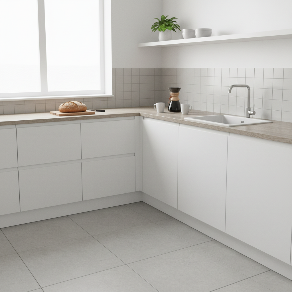 Selvklebende folie med eikemønster til bord og møbler