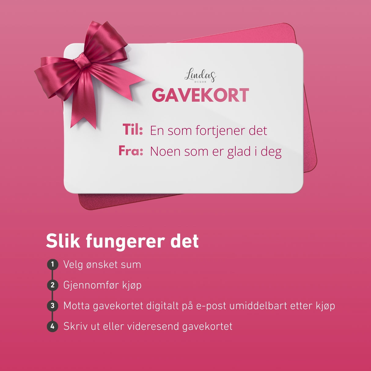 Gavekort hos Lindas Dekor