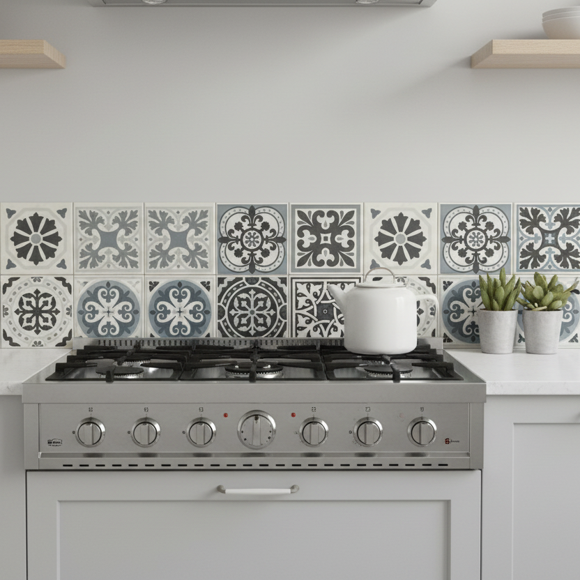 8-pk Victoria selvklebende fliser