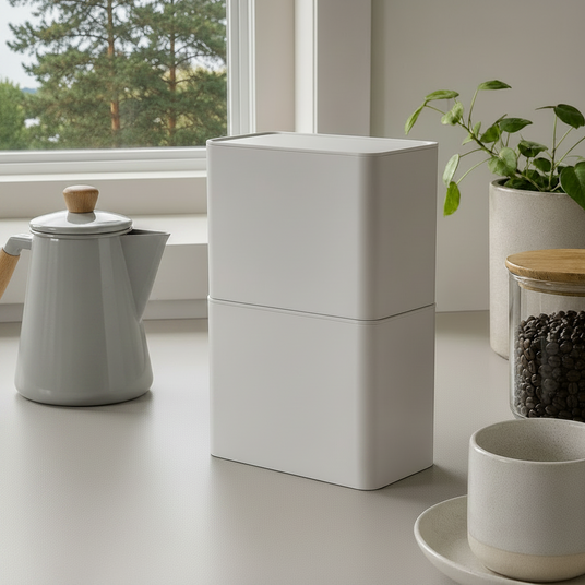 Stablebar hvit kaffefilterboks fra Yamazaki i minimalistisk design