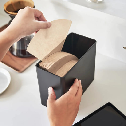 Oppbevaring for kaffefilter sort - Lindas Dekor
