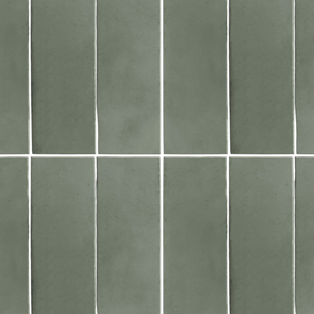 Katja olivengrønn selvklebende fliser kommer i en behagelig dempet grønnfarge som egner seg godt til fornyelse av vegger. Passer i alle rom.