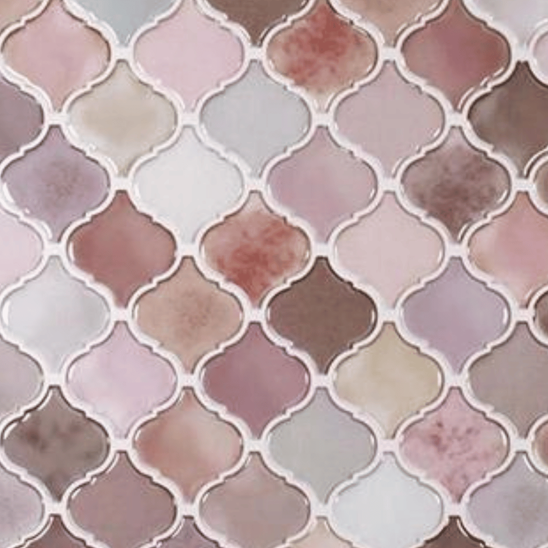 Lanterne pastell selvklebende veggfliser imiterer fliser i lanternemønster med pastellfarger. Fin til å fornye bad, toalett.