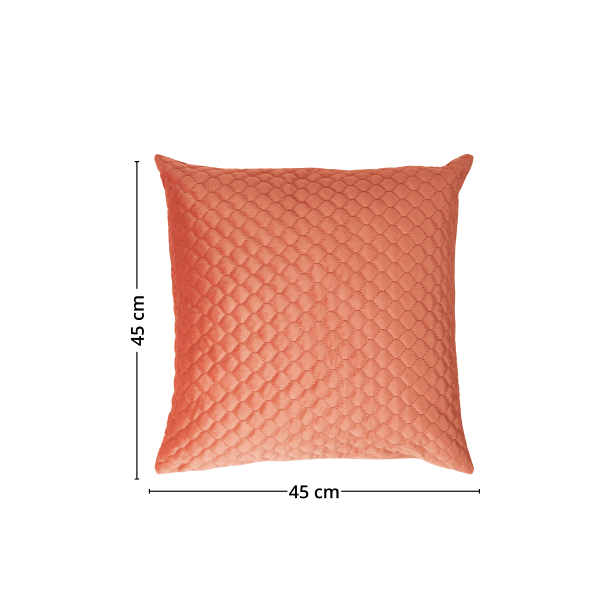 Putetrekk bikube velur rosa 45 x 45 cm - Lindas Dekor