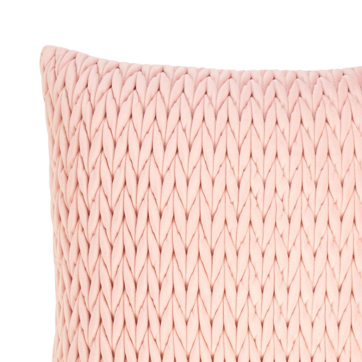 Putetrekk i flettet velur gir en lun og elegant detalj i interiøret.