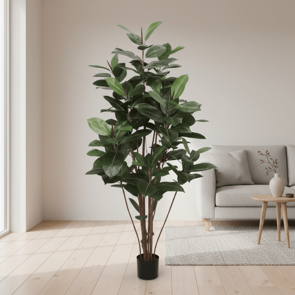 Kunstig Fikus Robusta 180 cm i potte fra Mr. Plant