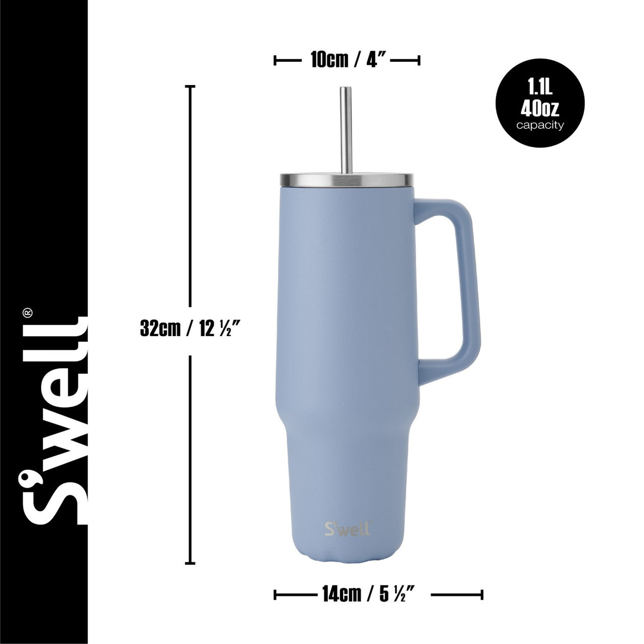 S'well termokopp XL 1,18 liter hortensiablå