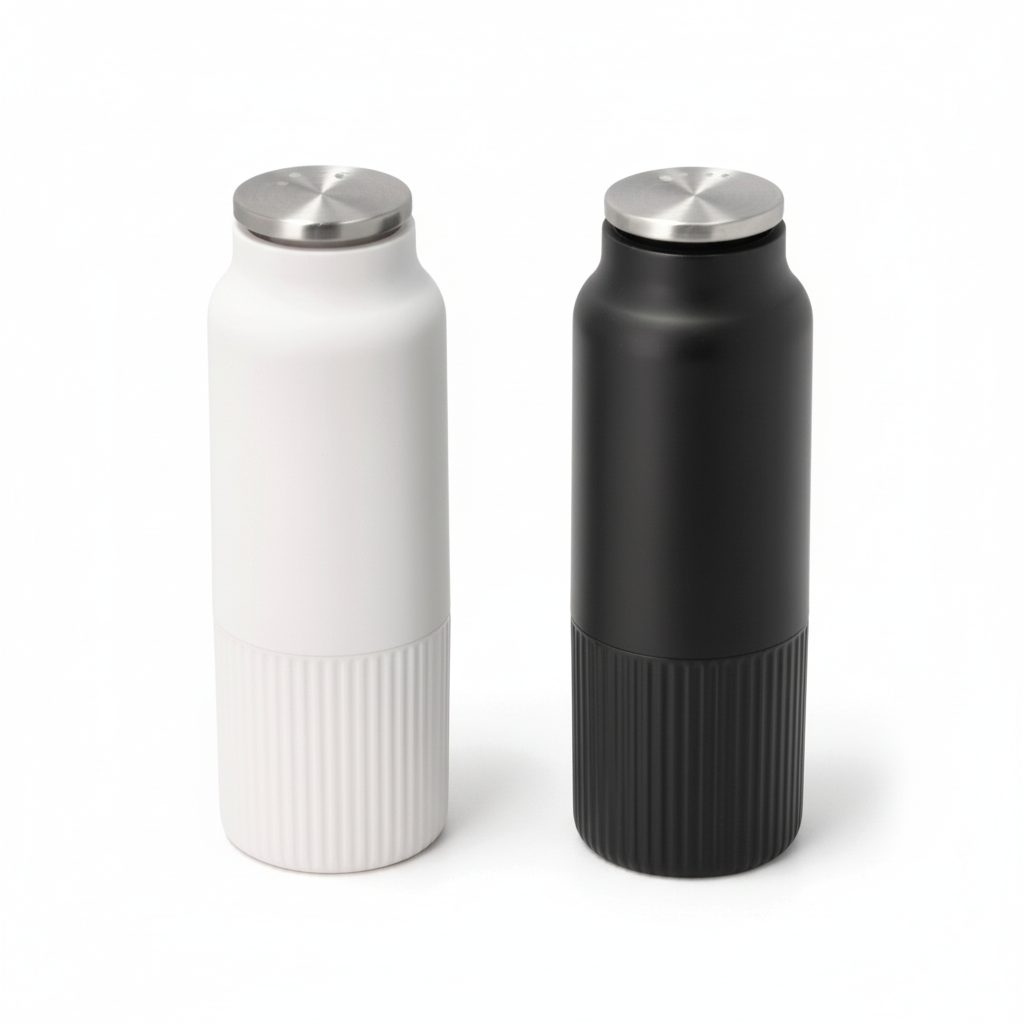 nærbilde av toppfylling på salt og pepperkvern