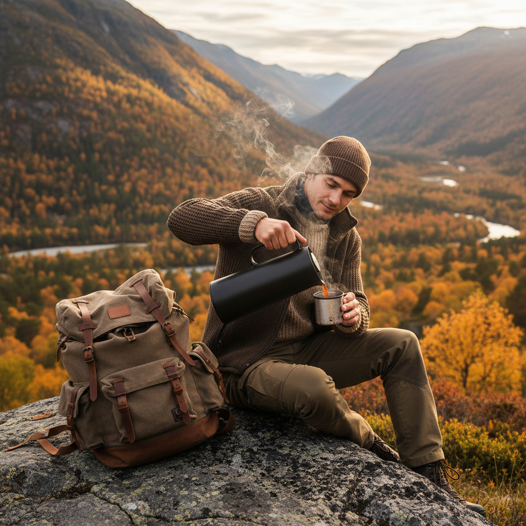 funksjonell termoskanne til både varme og kalde drikker