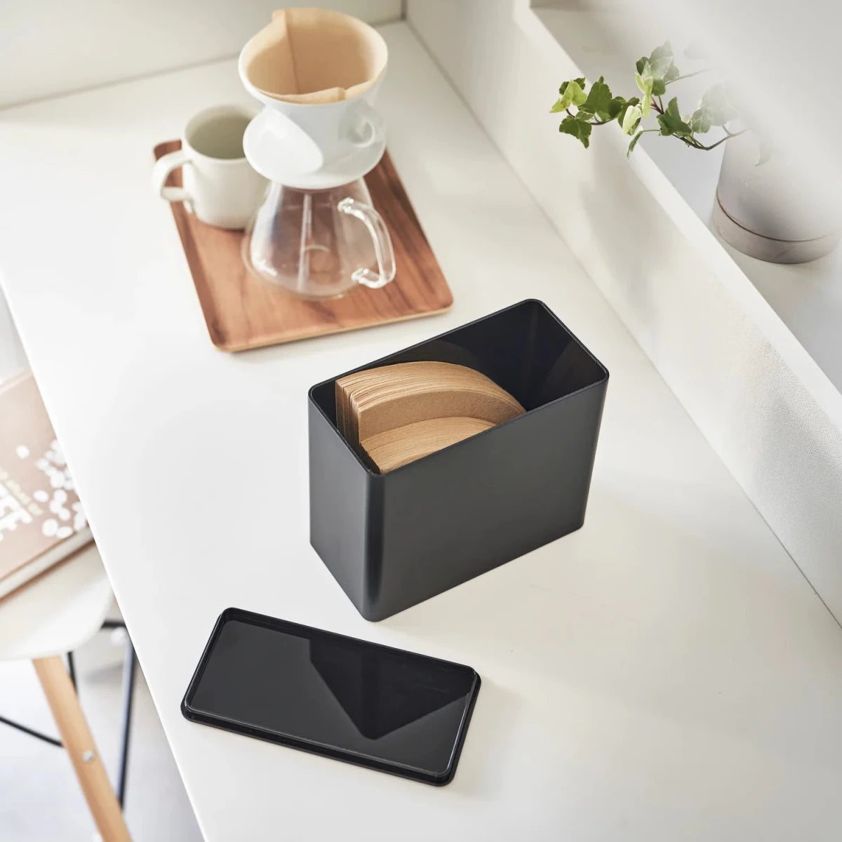 Oppbevaring for kaffefilter sort - Lindas Dekor
