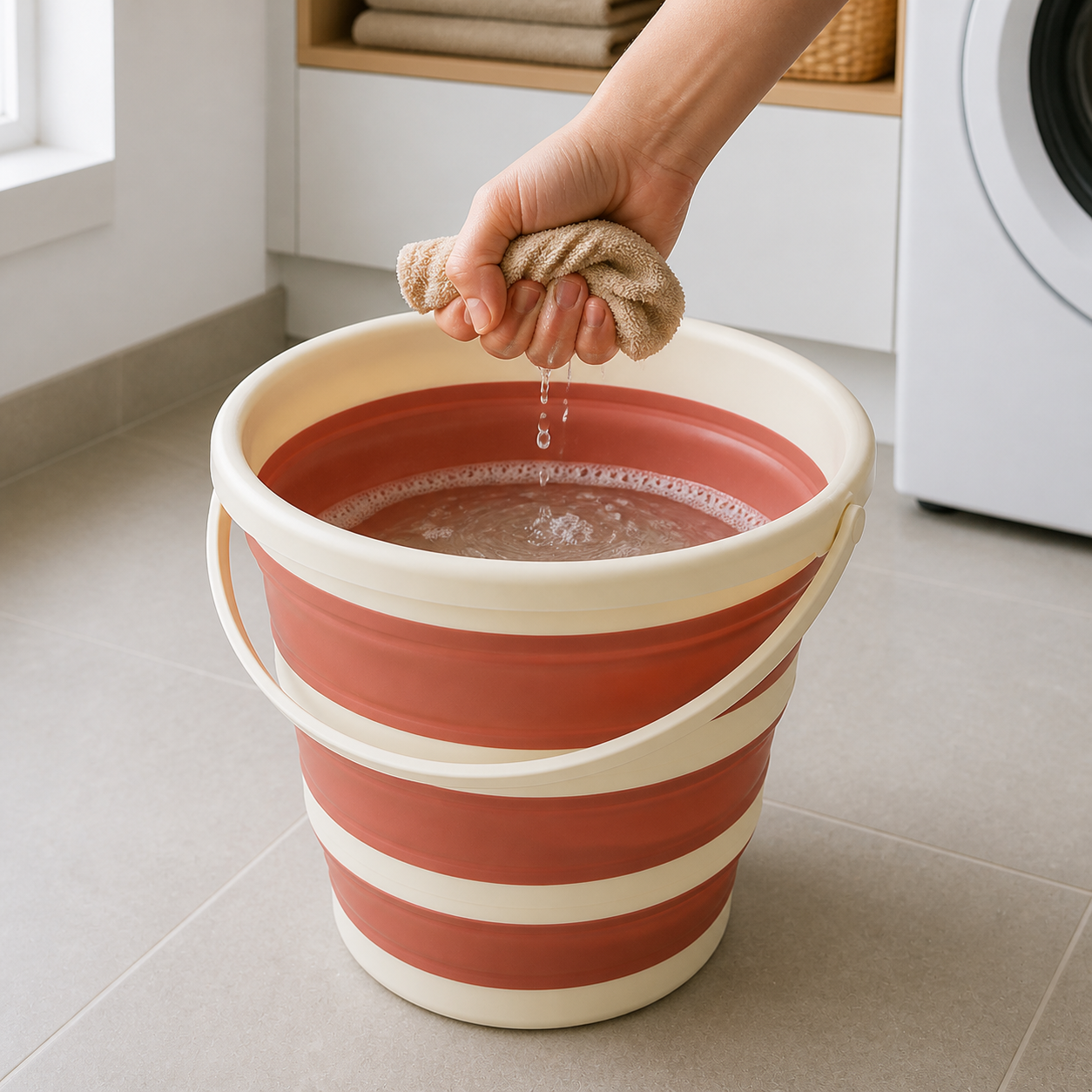 Fällbar hink 10 l assorterade färger