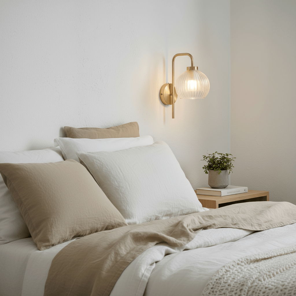 Vägglampa Krys utan ledning för sovrum