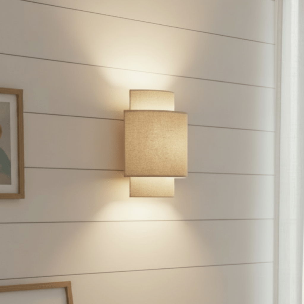 Vegglampe Nahel – stue, ingen ledninger