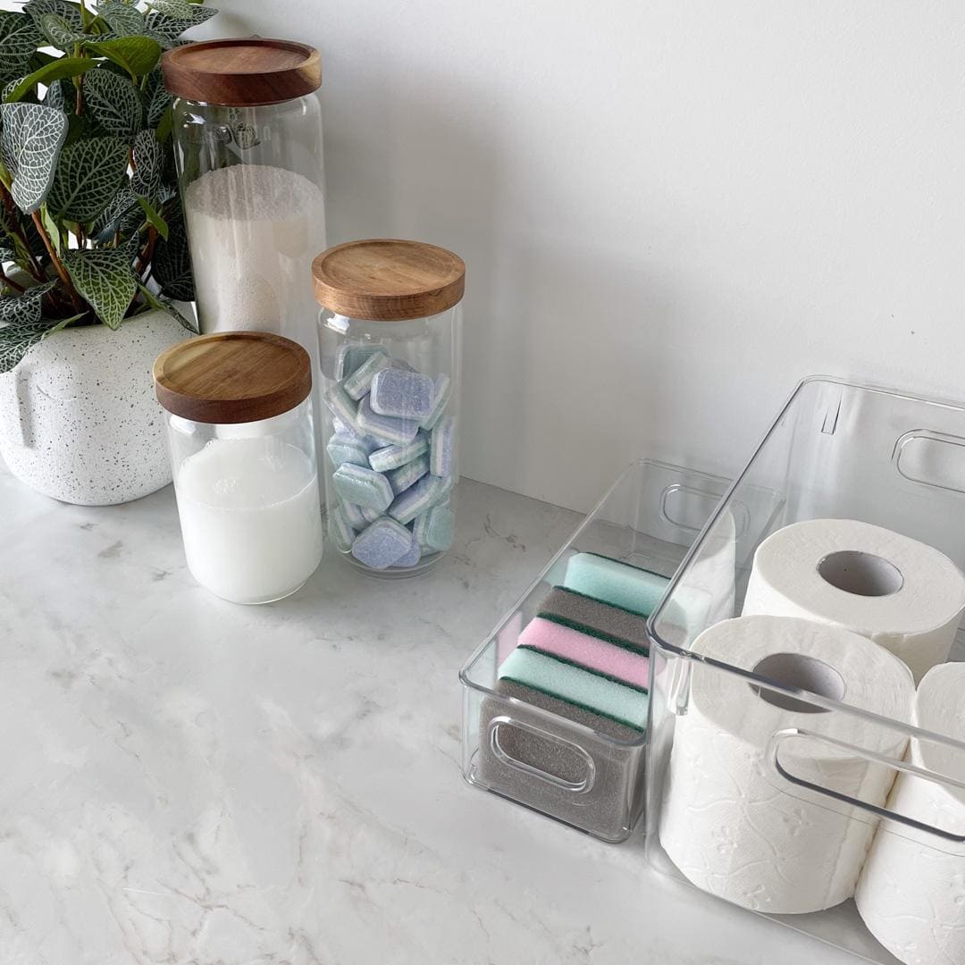 Oppbevaringsboks transparent, liten