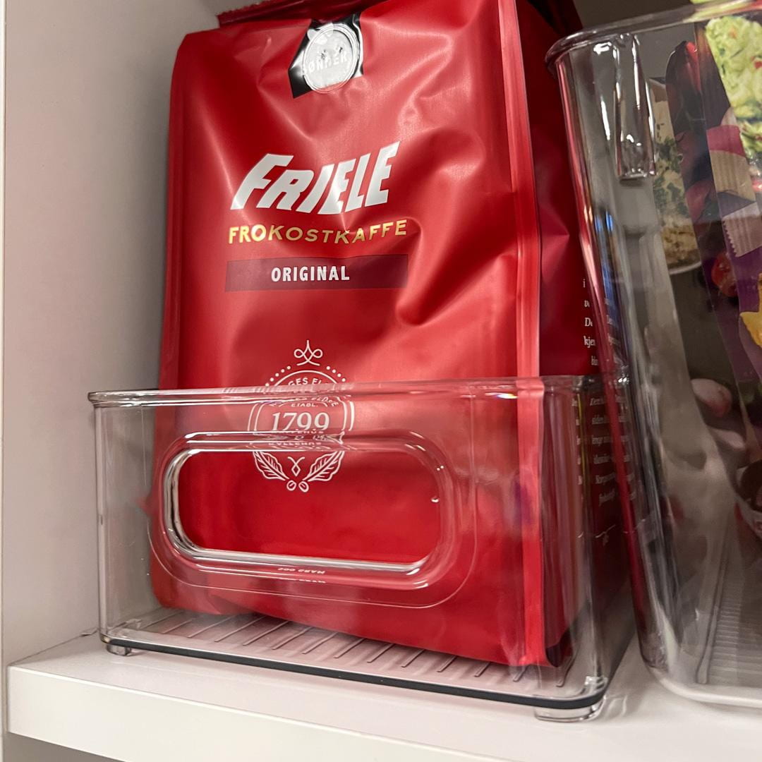 Oppbevaringsboks transparent, medium