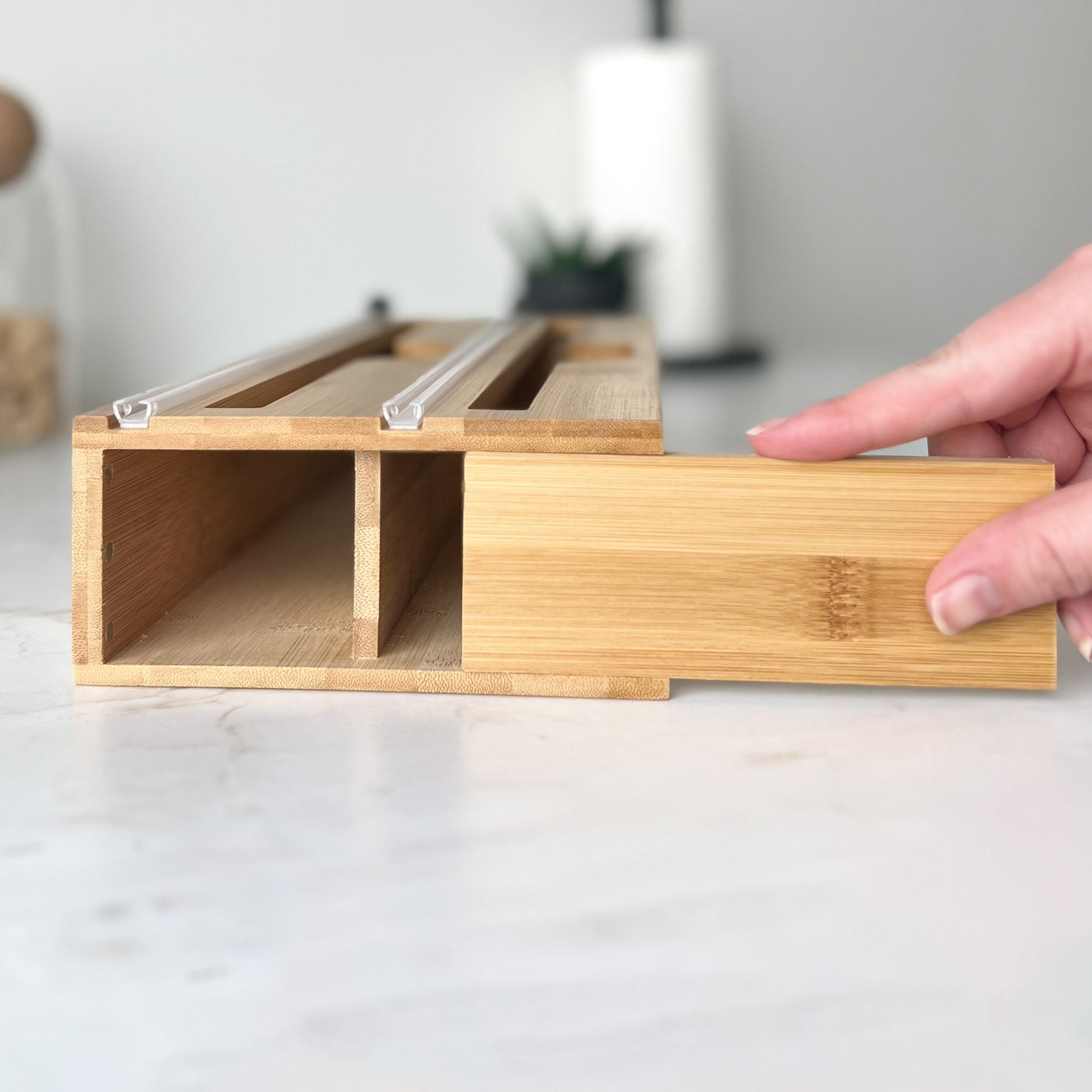 Foliedispenser, bambu