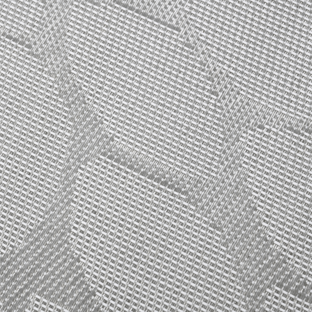 Vevd bordbrikke, sølv