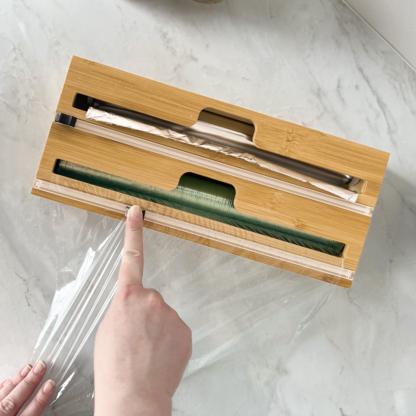 Foliedispenser, bambu