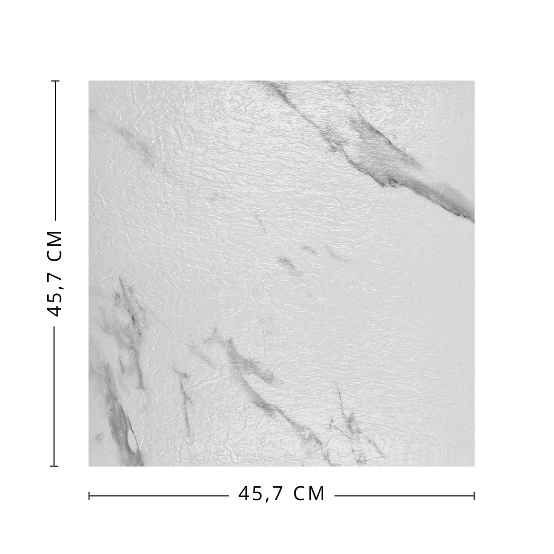 10-pk Marmorvita självhäftande golvplattor