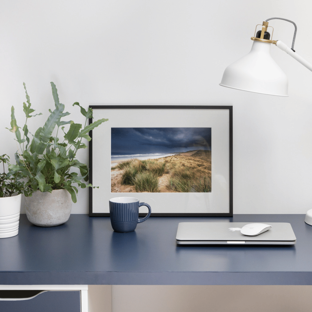 Uni matt dämpad marinblå kontaktplast