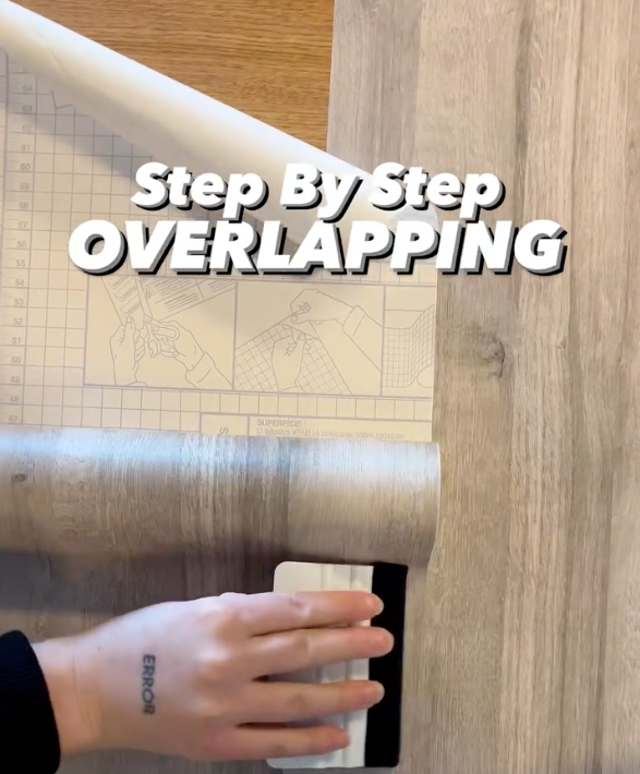 Ved å ha mellom 3 mm og 5 cm i overlapp er man sikret en sømløs og fin overlapp. 