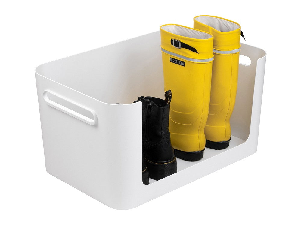 SmartStore Module 55 liter i hvit brukt som skooppbevaring